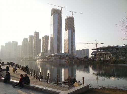 Changsha, Meixi Ežeras, Miesto Architektūra, Kinija, Miestas, Žmonės