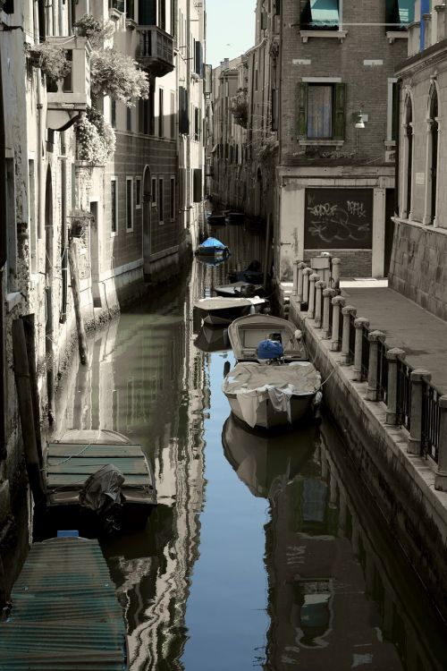 Kanalas, Venecija, Namai, Gondola, Vandens Keliai