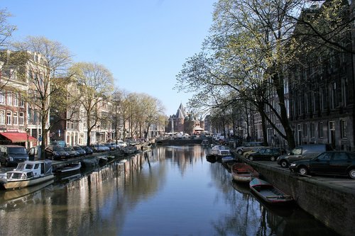 Kanalas,  Lauko,  Namas,  Amsterdamas,  Senas Bažnyčia