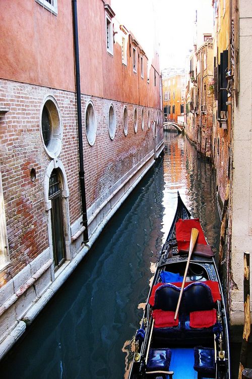 Kanalas, Venecija, Italy, Gondola, Valtis