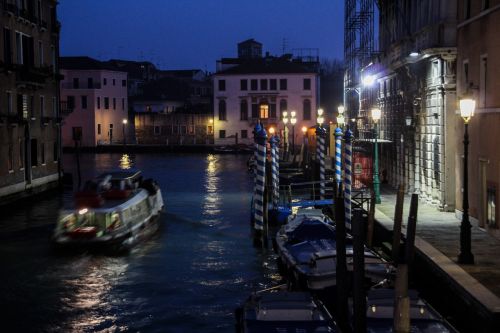 Kanalas, Boot, Namai, Naktis, Šviesa, Romantiškas, Be Turistų, Venecija