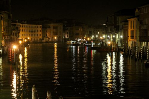 Kanalas, Boot, Namai, Naktis, Šviesa, Romantiškas, Be Turistų, Venecija