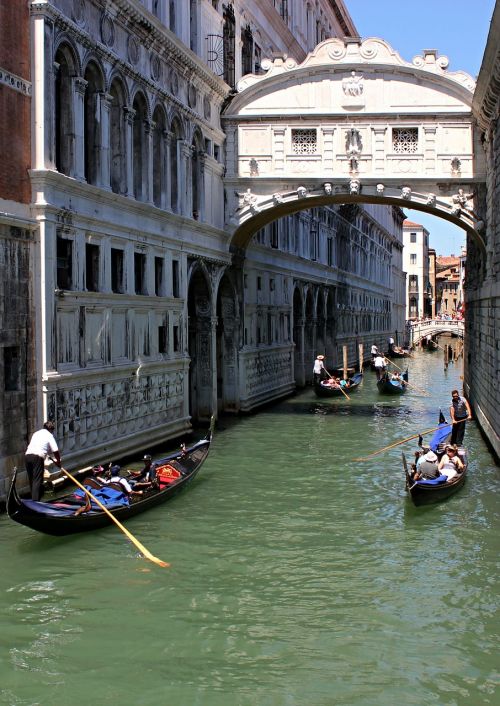 Kanalas, Venecija, Gondola, Italy, Vanduo