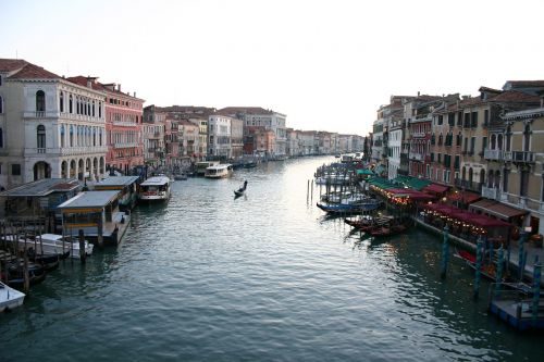 Kanalas, Venecija, Puikus Kanalas, Gondolos, Italy