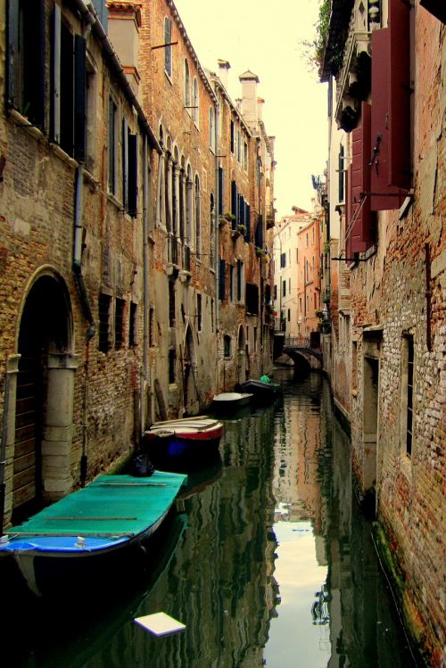 Kanalas, Venecija, Gatvė, Miestas, Italy, Namai, Architektūra, Valtys
