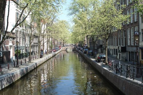 Kanalas, Upė, Miestas, Kanalas, Tiltas, Riverside, Namai, Amsterdamas