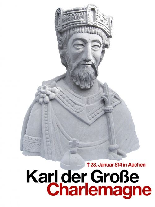 Charles Didysis, Statula, Figūra, Karalius, Karūna, Aachen