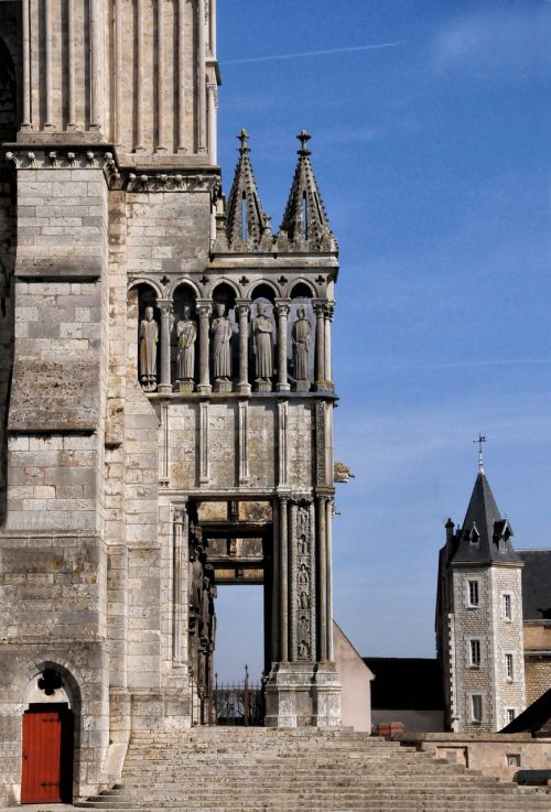 Chartres, Katedra, Veranda, Portalas, France