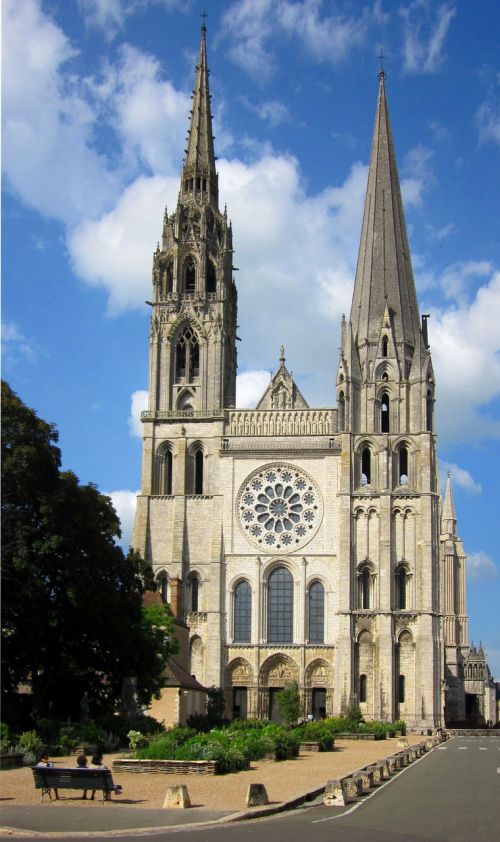 Chartres Katedra, Viduramžių, Katedra, Chartres, France, Prancūzų Kalba, Gotika, Architektūra, Unesco, Bažnyčia, Katalikų