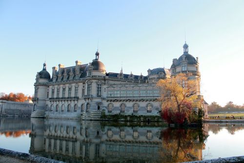 Château De Chantilly, Kritimas, Ežeras, Picardie, Paminklas, France, Gamta, Kraštovaizdis, Chantilly