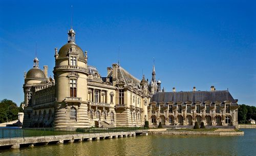 Chateau De Chantilly, Architektūra, Istorinis, Renesansas, Vanduo, Ežeras, Tvenkinys, Akmuo, Meno Galerija, Musée Condé, Pastatas, France, Europa
