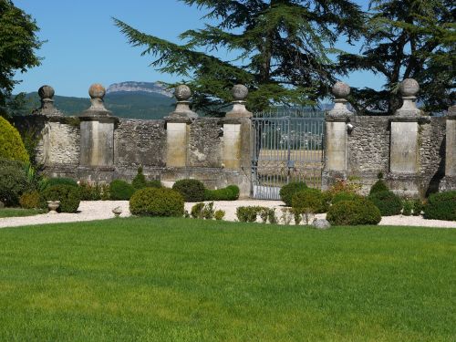 Chateau De Genas, France, Siena, Pagrindai, Turtas, Gamta, Lauke, Krūmai