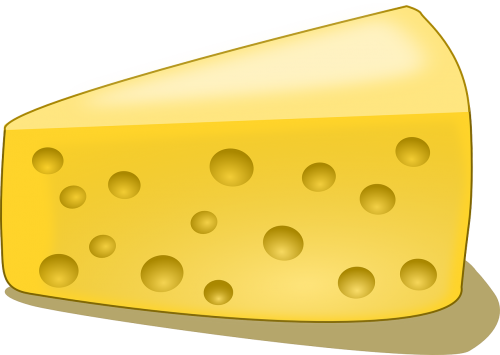 Sūris, Edamo Sūris, Gabaliukas, Pietūs, Maistas, Geltona, Gabalas, Nemokama Vektorinė Grafika