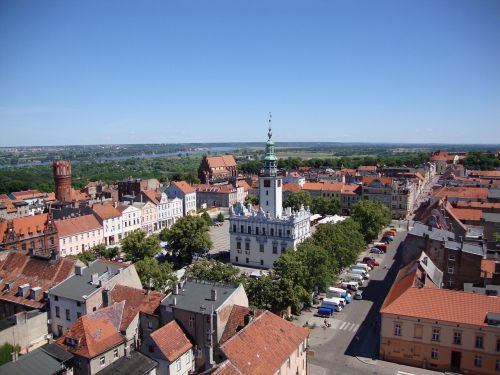 Chełmno, Lenkija, Architektūra, Paminklas, Senamiestis, Antena