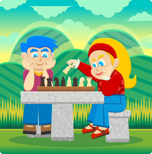 Šachmatai, Šachmatų Veidas, Šachmatininkai, Vaikai, Žaidimas, Vaikai, Prašyti Užpildytos Paveikslėlio, Nemokama Vektorinė Grafika
