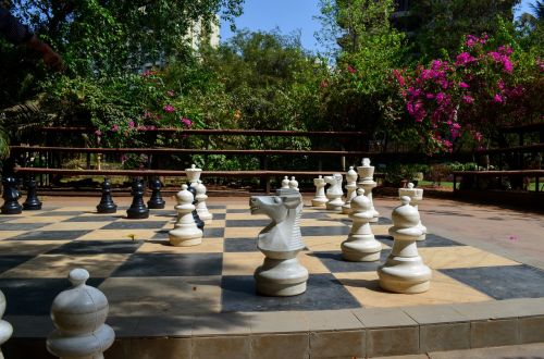 Šachmatai, Šachmatų Lenta, Žaidimas, Lauke, Strategija, Žaisti, Žvalgyba