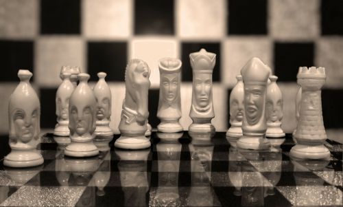 Šachmatai, Juoda Balta, Šachmatų Žaidimas, Šachmatų Figūros