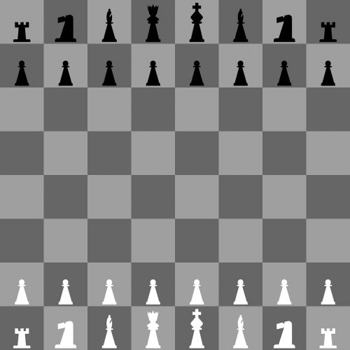 Šachmatai, Lenta, Žaidimas, Meeples, Kvadratas, Juoda, Balta, Taktika, Žvalgyba, Strategija, Nemokama Vektorinė Grafika