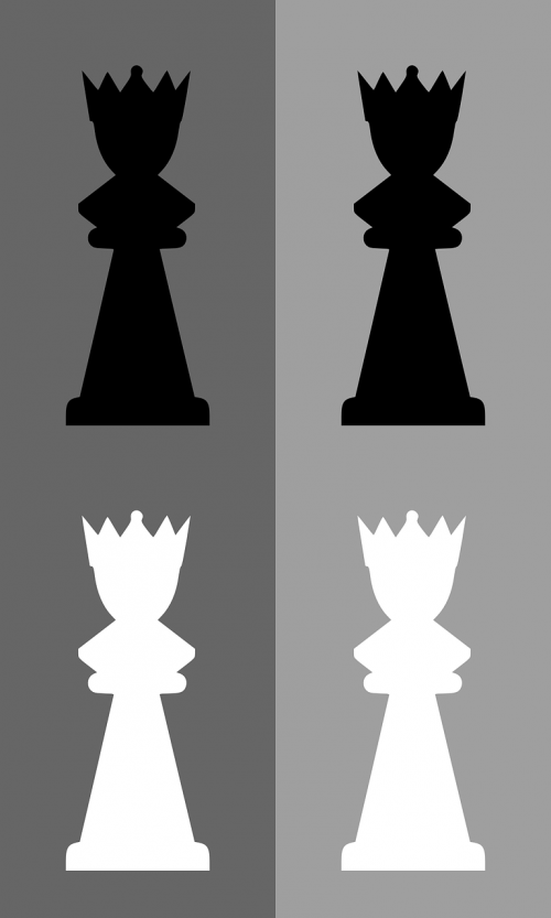Šachmatai, Karalienė, Žaidimas, Meeple, Juoda, Galia, Žaisti, Taktika, Nemokama Vektorinė Grafika
