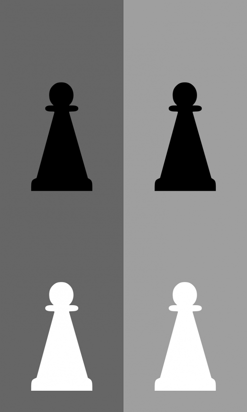 Šachmatai, Pėstininkas, Žaidimas, Meeple, Balta, Juoda, Taktika, Strategija, Nemokama Vektorinė Grafika