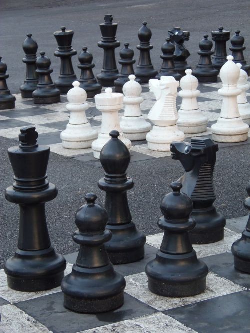 Šachmatai, Parkas, Žaidimas, Mūsų Namuose, Gatvė