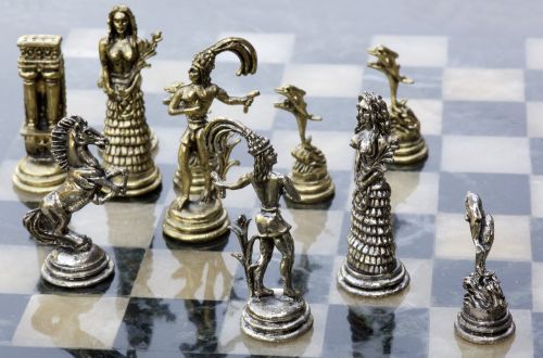 Šachmatų Lenta, Šachmatai, Šachmatų Figūros, Sidabras, Ginklai, Žaidimas, Galvoti, Strategija