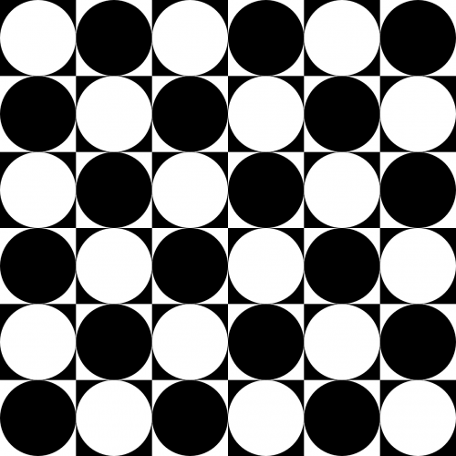 Šachmatų Lenta, Apskritimai, Viduje, Nemokama Vektorinė Grafika