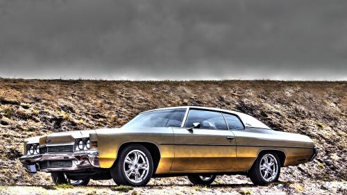 Chevrolet, Impala, 1972, Automobilis, Hdr, Veteranas, Klasikinis, Veteranas Automobilis, Senas, Retro, Senas Automobilis, Stilius, Amerikietiškas Automobilis, Senas Laikmatis