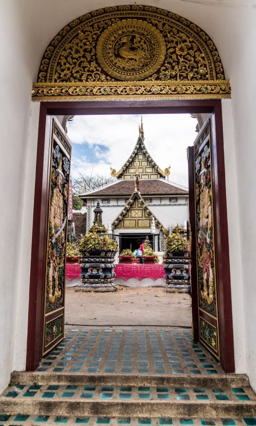 Chiang Mai, Tailandas, Šventykla, Durų, Kelionė, Religija, Kultūra, Senovės, Garbinimas, Religinis