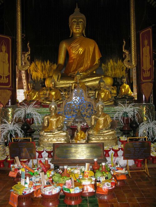 Chiang Mai, Šventykla, Buda, Auksas, Budizmas