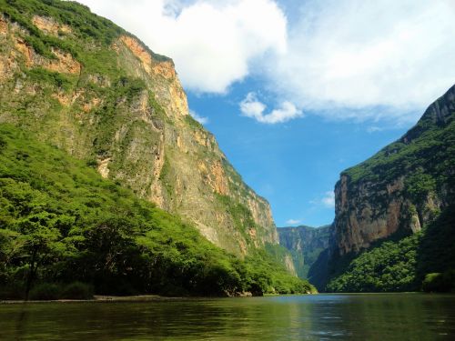 Chiapas, Kraštovaizdis, Gamta, Gražus, Gėlė, Vanduo, Krioklys, Upė, Ežeras, Kalnas, Gėlės, Laukas, Valtis