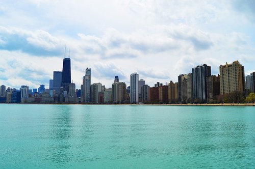 Čikagos,  Mičigano Ežero,  Downtown,  Miestas,  Illinois,  Architektūra,  Pastatai,  Dangoraižiai