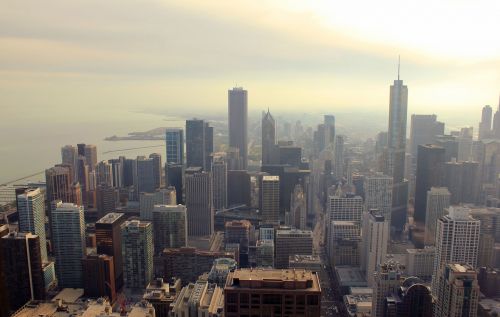 Miesto Panorama,  Kraštovaizdis,  Panorama,  Skyview,  Čigonai,  Chicago Skyview