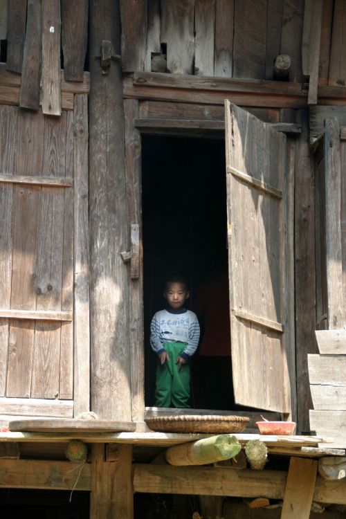 Vaikas, Namelis, Durys, Vaizdas, Mianmaras, Skurdas