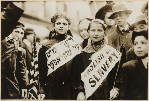 Vaikų Darbas, Vaikai, Vergija, Demonstracija, Protestas, 1909, Niujorkas, Ny, Nyc, Niujorkas, Miestas, Istoriškai, Juoda Ir Balta, Streikuoti