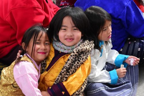 Vaikai, Žaisti, Butanas, Linksma, Laimingas, Žmonės, Laimė, Portretas, Vaikai Žaidžia, Džiaugsmas, Draugystė