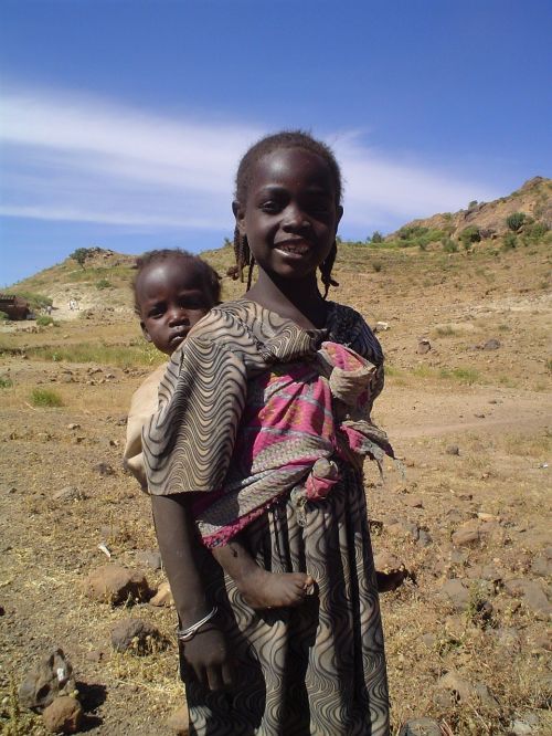 Vaikai,  Sudanas,  Darfur,  Mergaitė,  Gyvenimo Būdas,  Afrika,  Broliai Ir Seserys,  Vaikystę,  Seserys,  Be Honoraro Mokesčio