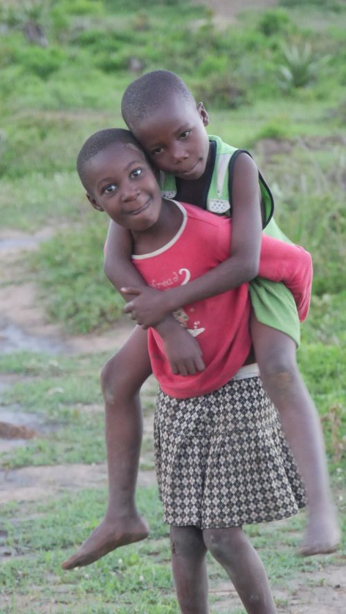 Vaikai,  Laimingas,  African