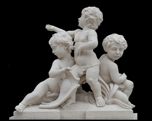 Vaikų Statula, Pragaras, Juodas Fonas