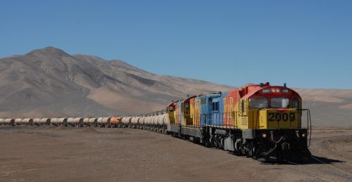 Čile, Andes, Traukinys