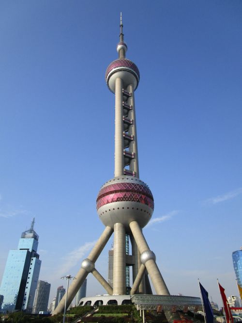 Kinija, Šanchajus, Rytietiškas Perlų Bokštas, Kinai, Žinomas, Dangoraižis, Aukštas, Turizmas
