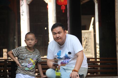 Kinija, Kultūra, Tėvas, Vaikas, Gatvė, Žmonės, Įdomu, Laukimas, Xia Tian