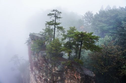 Kinija, Zhangjiajie Nacionalinis Parkas, Rūkas