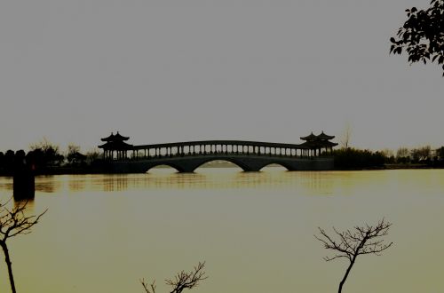 Architektūra,  Tiltas,  Kinija,  Xuzhou,  Yunlong & Nbsp,  Ežeras,  Kraštovaizdis,  Kinų Tiltas