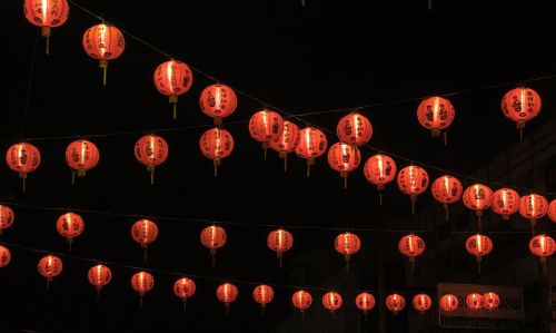 Kinų Naujieji Metai, Raudona Šviesa, Naujųjų Metų Vakaras, Kinija, Liūto Šokis, Kinijos Miestas