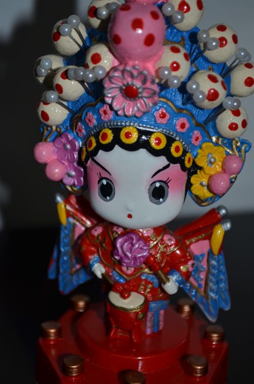 Bobblehead,  Lėlės,  Žaislas,  Kultūra,  Kinija,  Opera,  Veido,  Makiažas,  Žmonės,  Simboliai,  Kinų Operos Bobblehead (B)