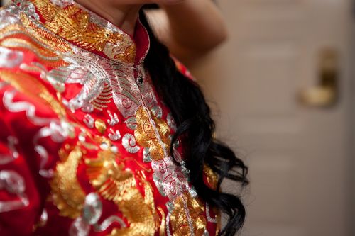 Kinų Vestuvių Suknelė, Santuoka, Vestuvės, Moteris, Nuotaka, Laimingas, Rytietiškas