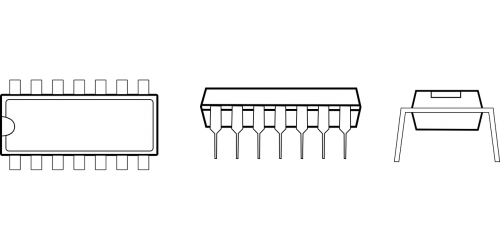 Lustas, Kompiuteris, Tranzistorius, Procesorius, Nemokama Vektorinė Grafika