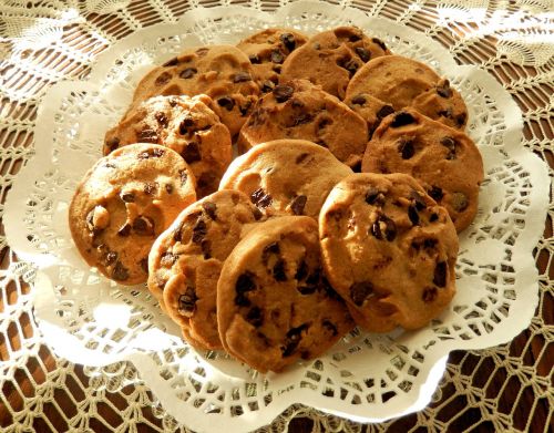Sausainiai Su Šokolado Gabaliukais, Saulės Šviesa, Cukrus, Desertas, Maistas