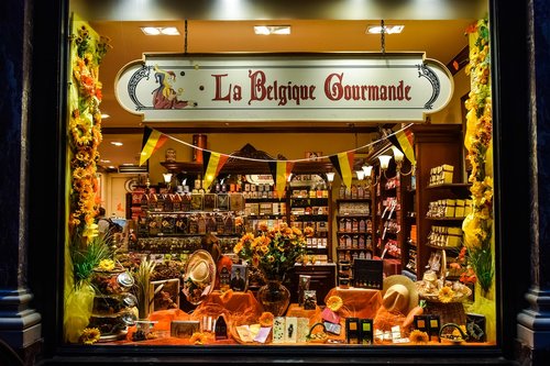 Chocolaterie,  Parduotuvė,  Langas,  Vitrina,  Šokolado,  Parduotuvė,  Briuselyje,  Belgija,  Konditerijos Gaminiai
